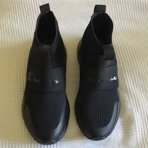 Champion black sock sneakers